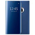 iPhone 7/8/SE (2020)/SE (2022) Luxe Flip Case met Spiegelweergave - Blauw