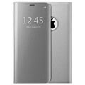 iPhone 7/8/SE (2020)/SE (2022) Luxe Flip Case met Spiegelweergave - Zilver