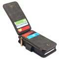 iPhone 5/5S/SE Caseme Multifunctional Wallet Leren Hoesje - Zwart