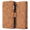 iPhone 7 Plus Caseme Multifunctional Wallet Leather Cover - Bruin