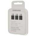 Samsung EE-GN930KB MicroUSB / USB Type-C Adapter - Zwart - 3 Pack