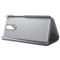 Luxury Mirror View Huawei Mate 10 Lite Flip Cover - Grijs