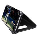 Luxury Mirror View Samsung Galaxy Note8 Flip Cover - Zwart