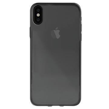 iPhone X / iPhone XS Puro 0.3 Nude TPU Case - Doorzichtig Zwart