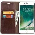 iPhone 7/8/SE (2020) Qialino Classic Wallet Leren Hoesje - Bruin