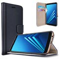 Samsung Galaxy A8+ (2018) Saii Klassiek Wallet Case - Zwart