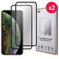 Saii 3D Premium iPhone XS Glazen Screenprotector - 9H - 2 St.