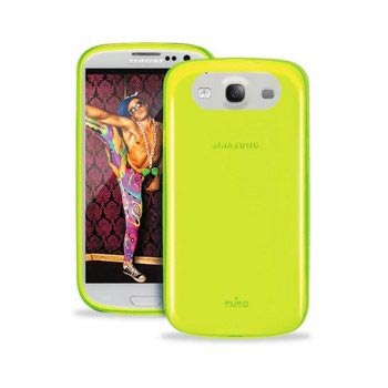 Samsung Galaxy S3 i9300 Puro Crystal Click-On Cover - Fluo Groen