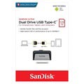 SanDisk Ultra Dual Drive USB Type-C USB-stick SDDDC2-128G-G46 - 128GB