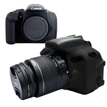 Siliconen Hoesje - Canon EOS 600D/650D/700D - Zwart