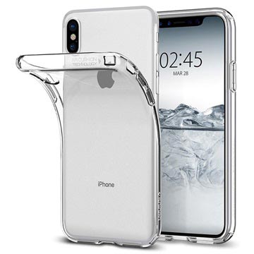 iPhone X / iPhone XS Spigen Liquid Crystal Case - Doorzichtig