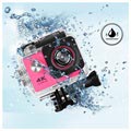 Sports SJ60 Waterbestendig 4K WiFi Action Camera - Hot Pink