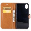 iPhone X / iPhone XS Two-Tone Jeans Portemonnee Case