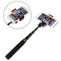 Universele Uitschuifbare Selfie Stick & Bluetooth Camera Sluiter H611 - Zwart