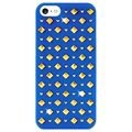 iPhone 5/5S/SE Puro Rock Ronde en Vierkante Studs Cover - Blauw
