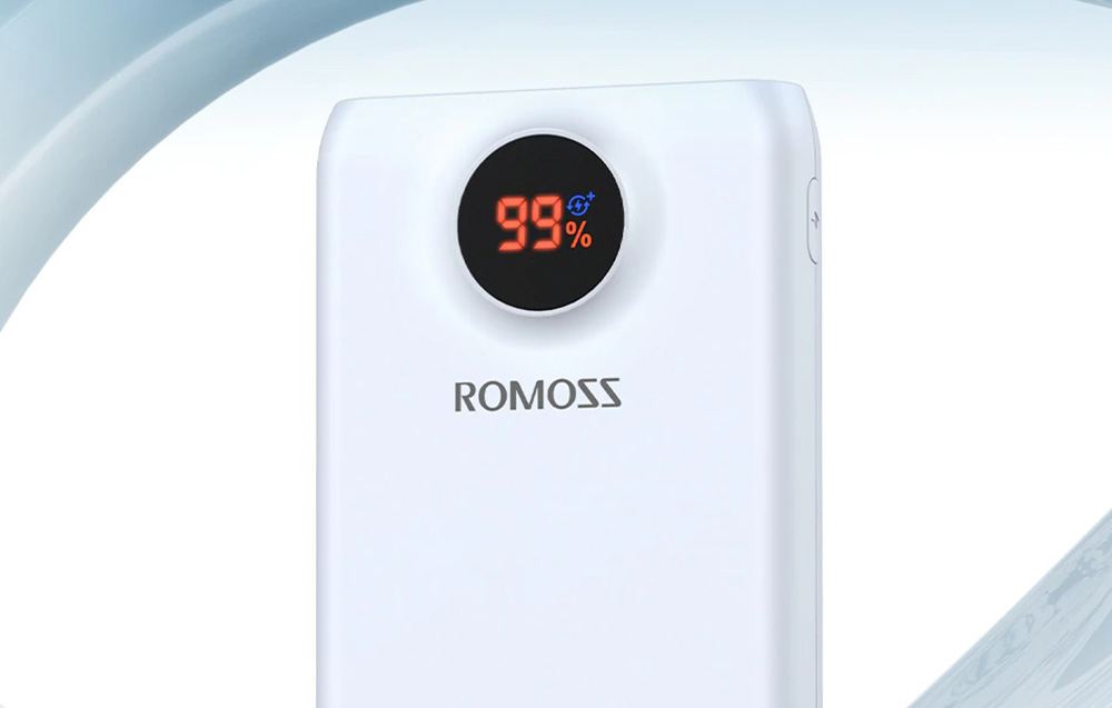 Romoss SW20PF Power Bank 20000mAh/22.5W - USB-C, 2xUSB-A - White