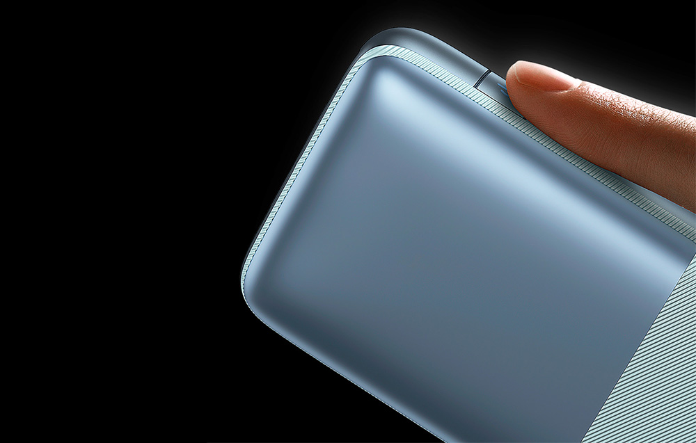 Baseus Bipow Pro Digital Display Fast Charge Power Bank 10000mAh/20W - 2xUSB, USB-C - Blauw