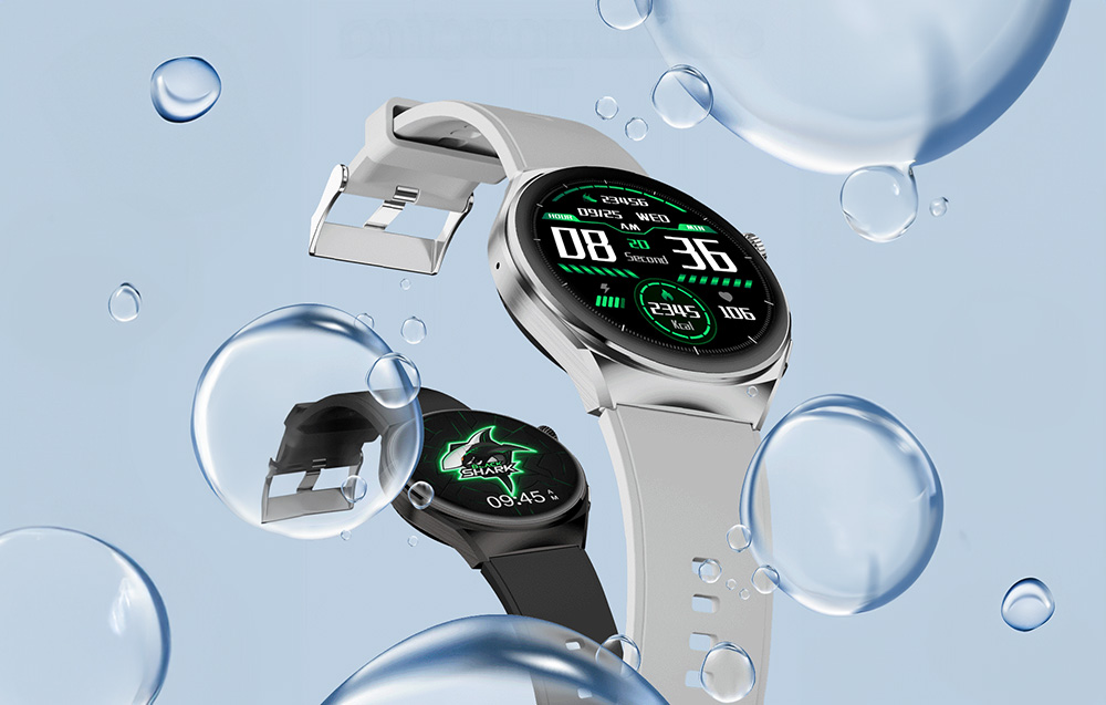Black Shark S1 waterbestendig Smartwatch - Zwart