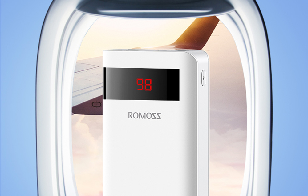 Romoss Sense6PS Pro 30W Power Bank 20000mAh - USB-C, 2x USB-A - Wit