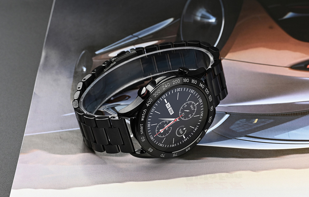 HiFuture FutureGo Pro Roestvrij Staal Smartwatch - Zwart