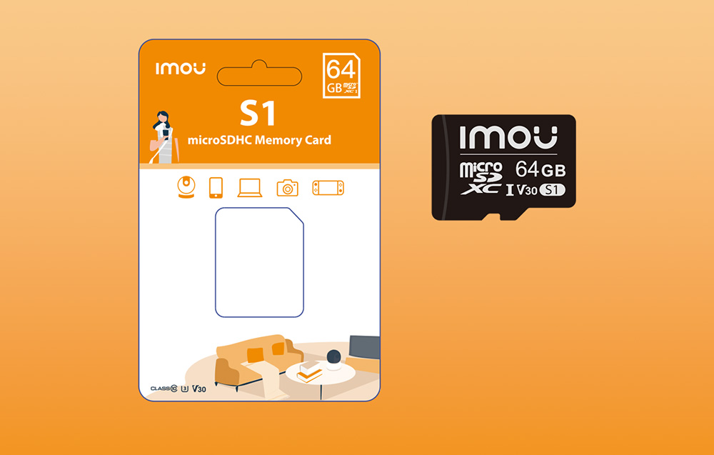 Imou S1 microSDXC Geheugenkaart - UHS-I, 10/U3/V30 - 64GB