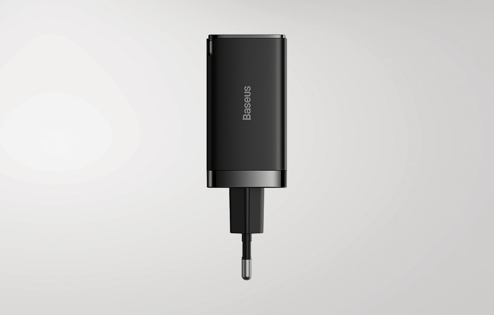 Baseus GaN5 Pro 65W Wandoplader - 2xUSB-C, USB-A - Zwart