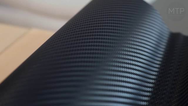 5D Vinyl Car Wrap met koolstofvezelstructuur - Zwart